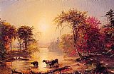 Jasper Francis Cropsey Autumn in America painting